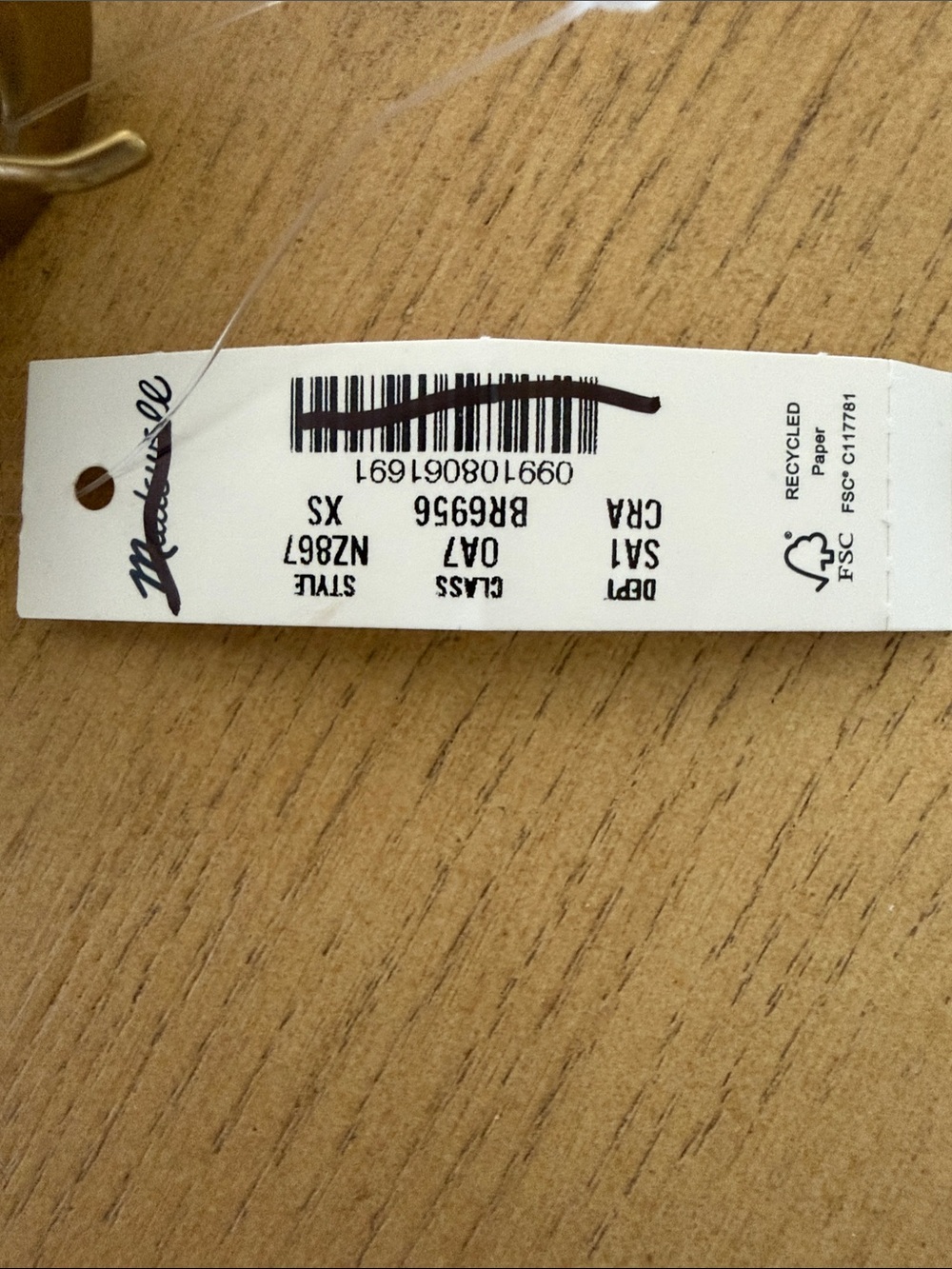 Madewell Women's Lucie Belt in Chocolate Raisin size XS - Picture 2 of 9